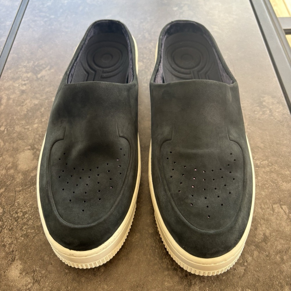 Nike Air Force 1 Lover XX Premium Mule Sneakers Chunky Black Suede Women's 12 - Picture 3 of 11